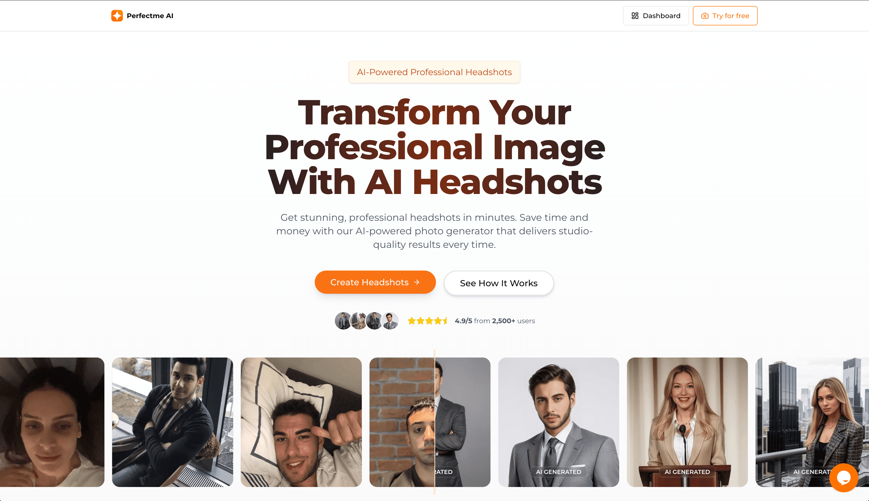 PerfectMe AI - Professional Headshots